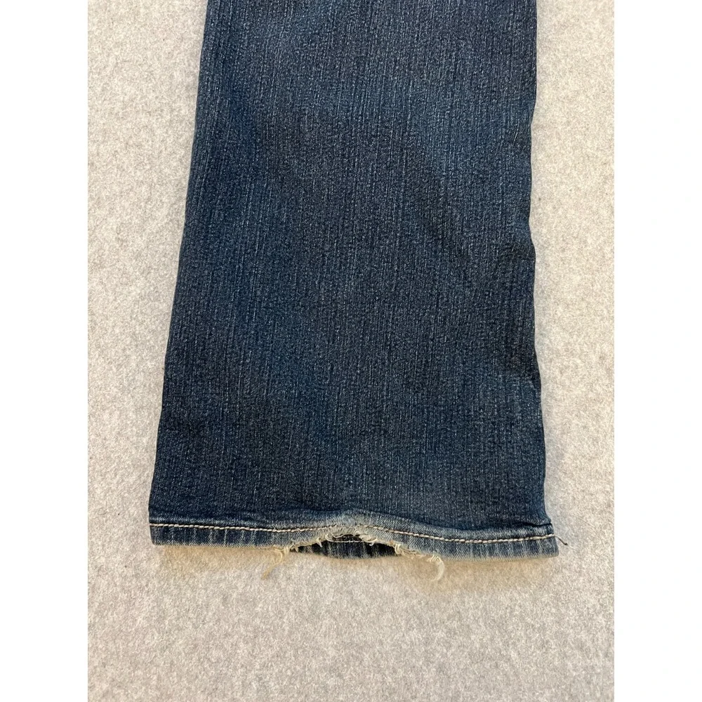 Lane Bryant Slim Bootcut Jeans Women's Plus 18 Blue Medium Wash Y2K Flap Pocket‎